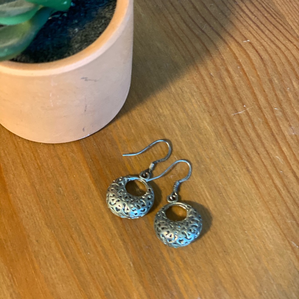 Silver earrings